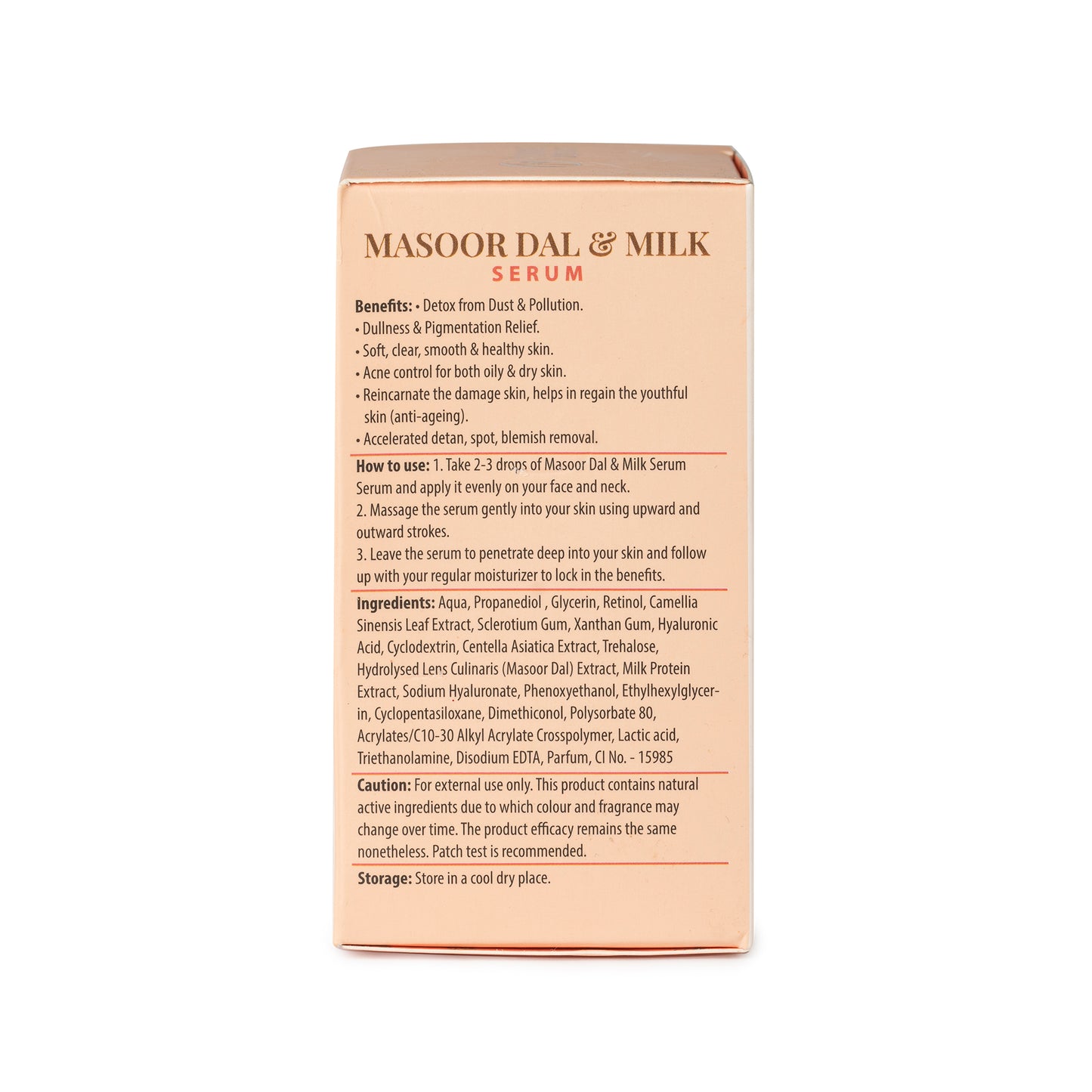 Masoor Dal & Milk Serum