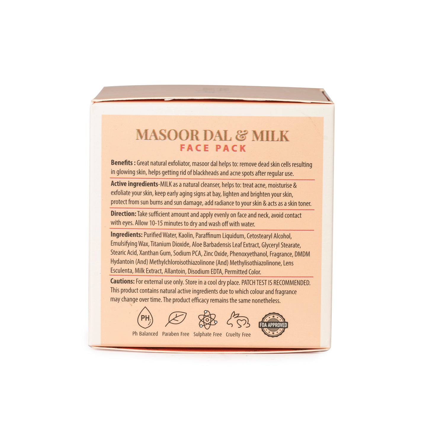 Masoor Dal & Milk Face Pack - 120 gm