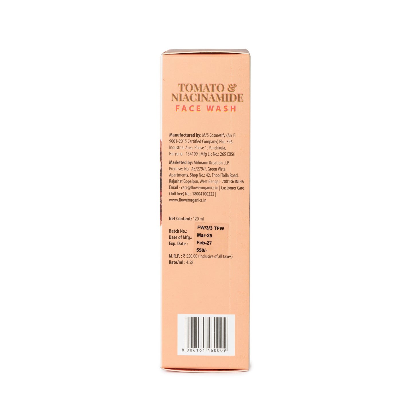 Tomato & Niacinamide Face Wash - 120 ml