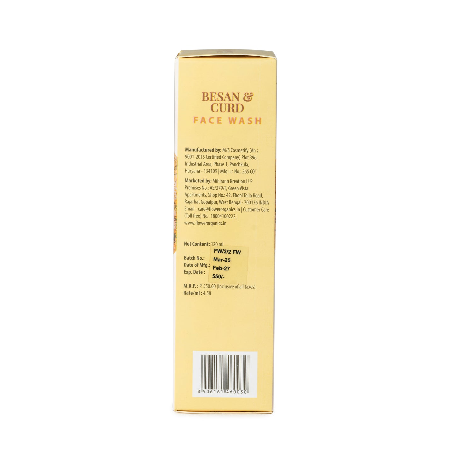 Besan & Curd Face Wash - 120 ml
