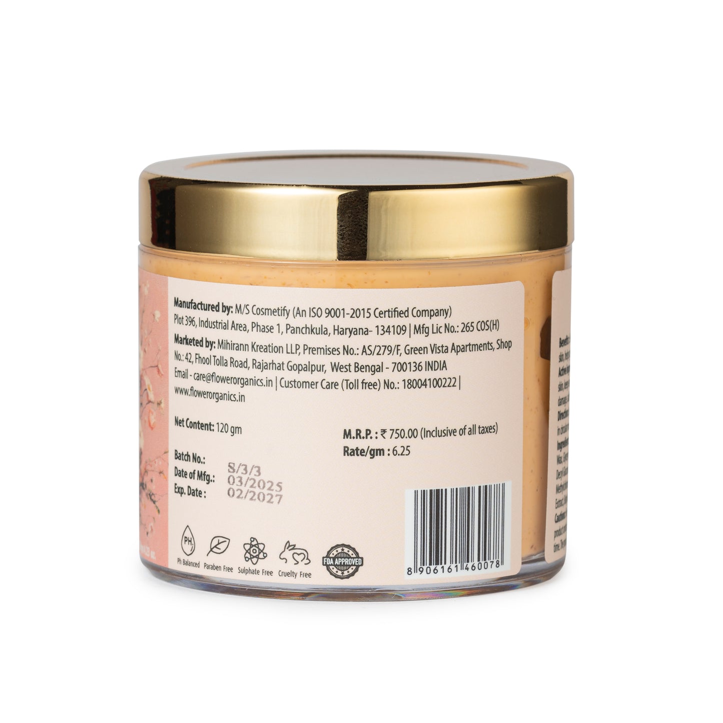 Masoor Dal & Milk Face Scrub - 120 gm