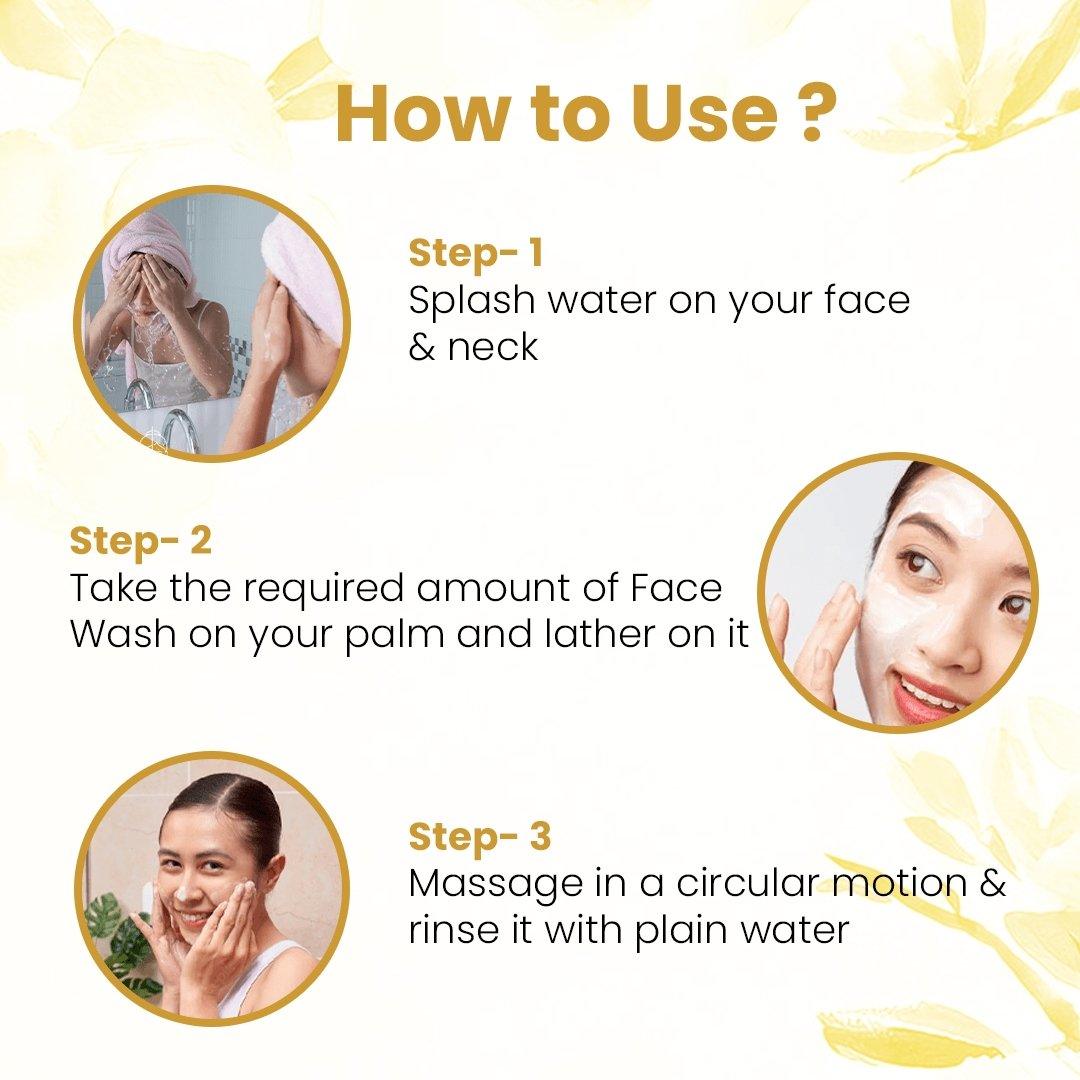 Besan & Curd Face Wash - Flower Organics