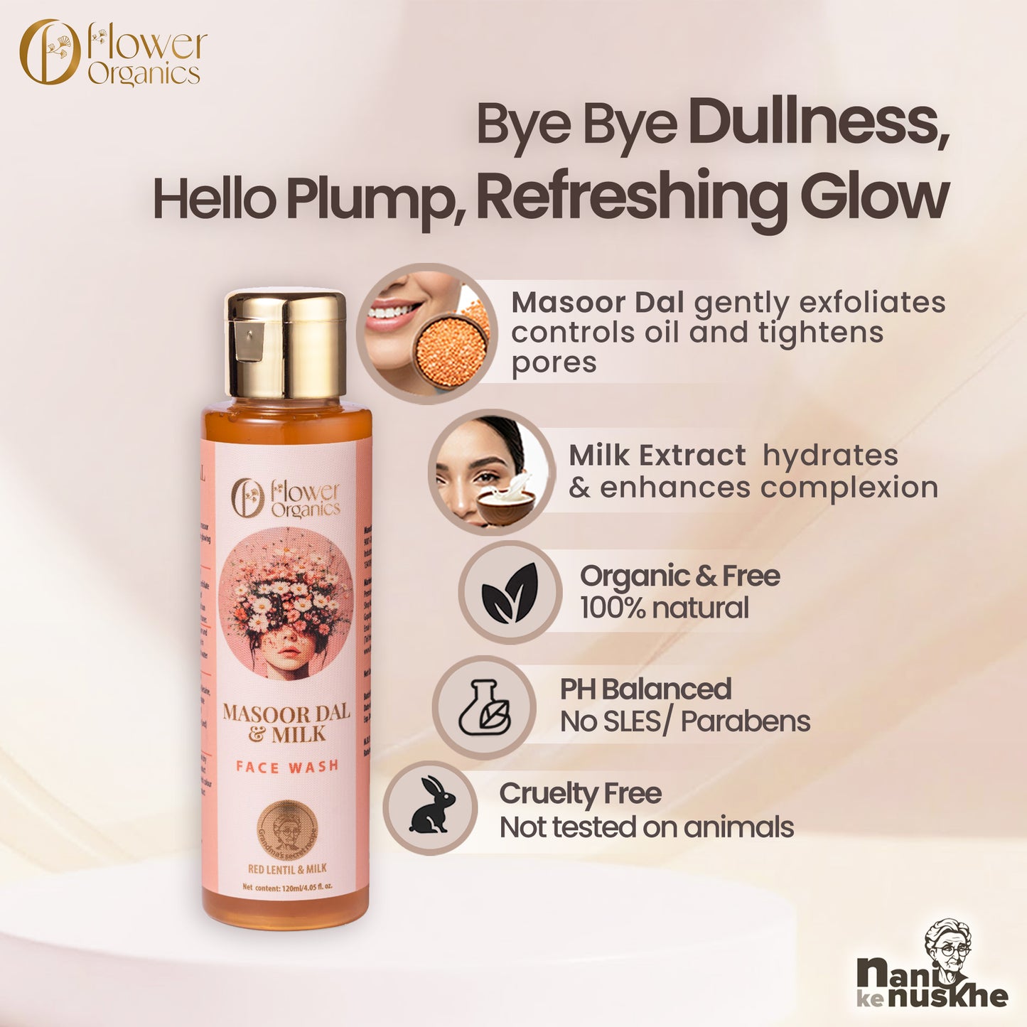 Masoor Dal & Milk Face Wash - 120 ml