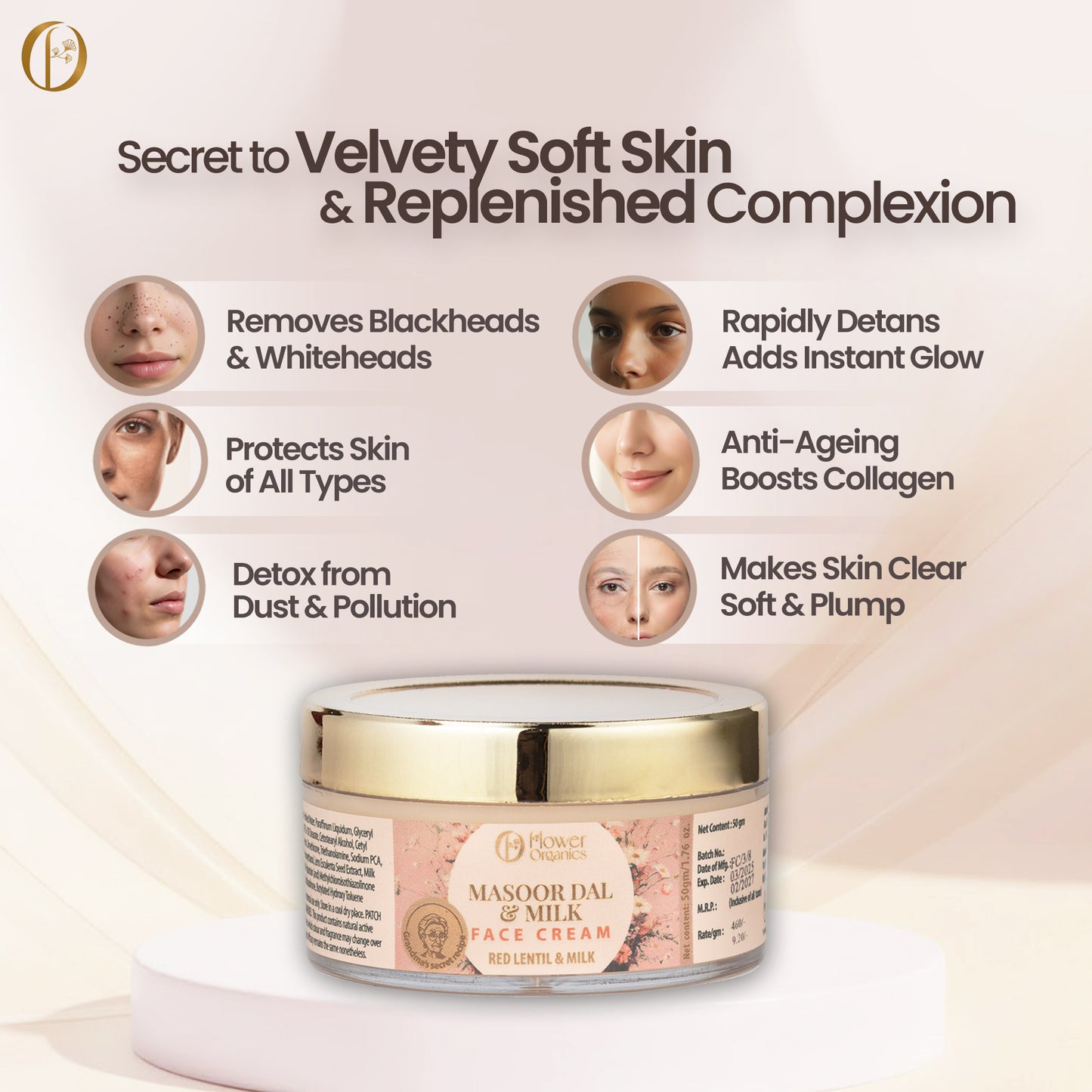 Masoor Dal & Milk Face Cream 50gm