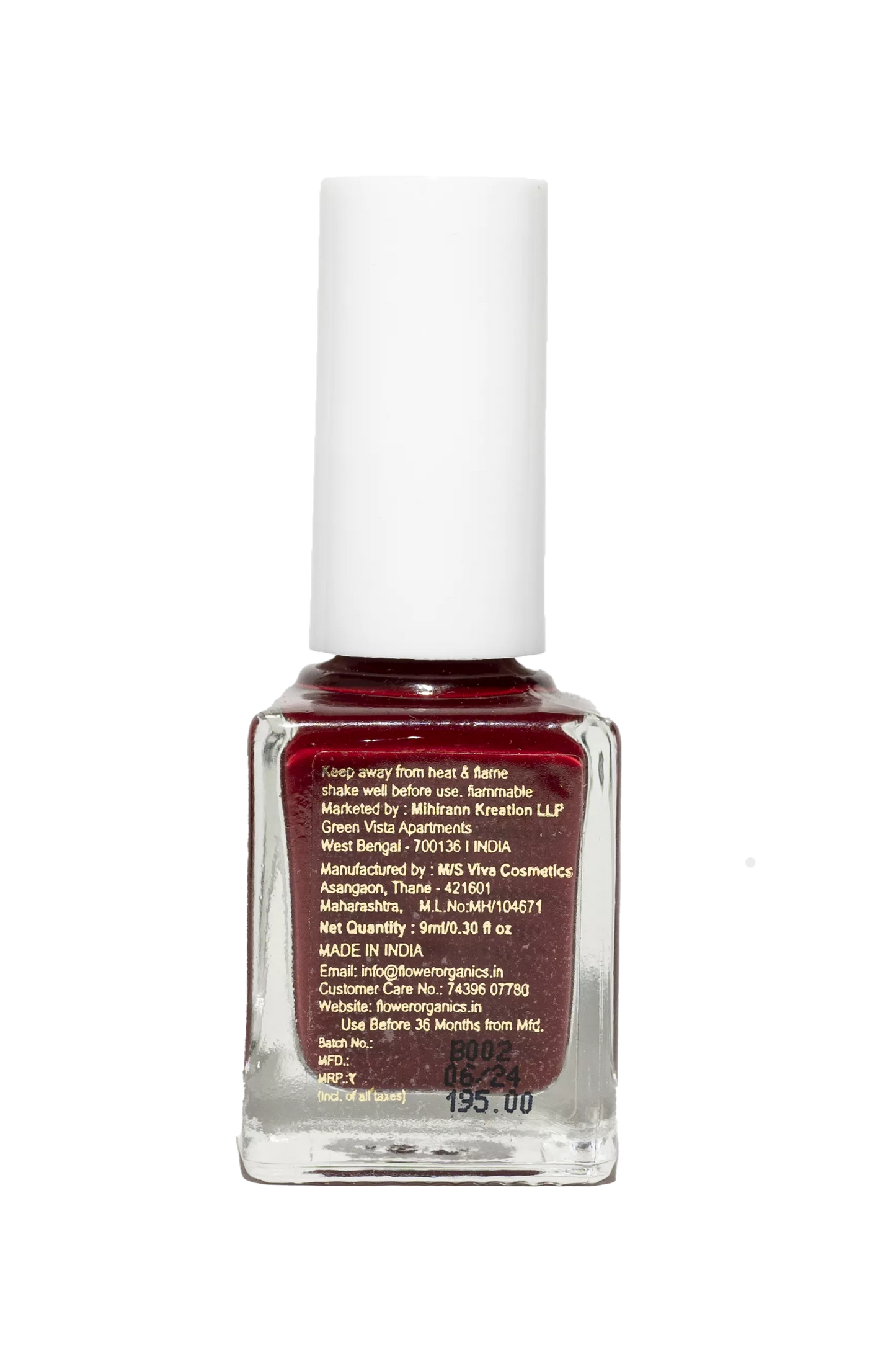 My Maroon Vegan Nail Polish