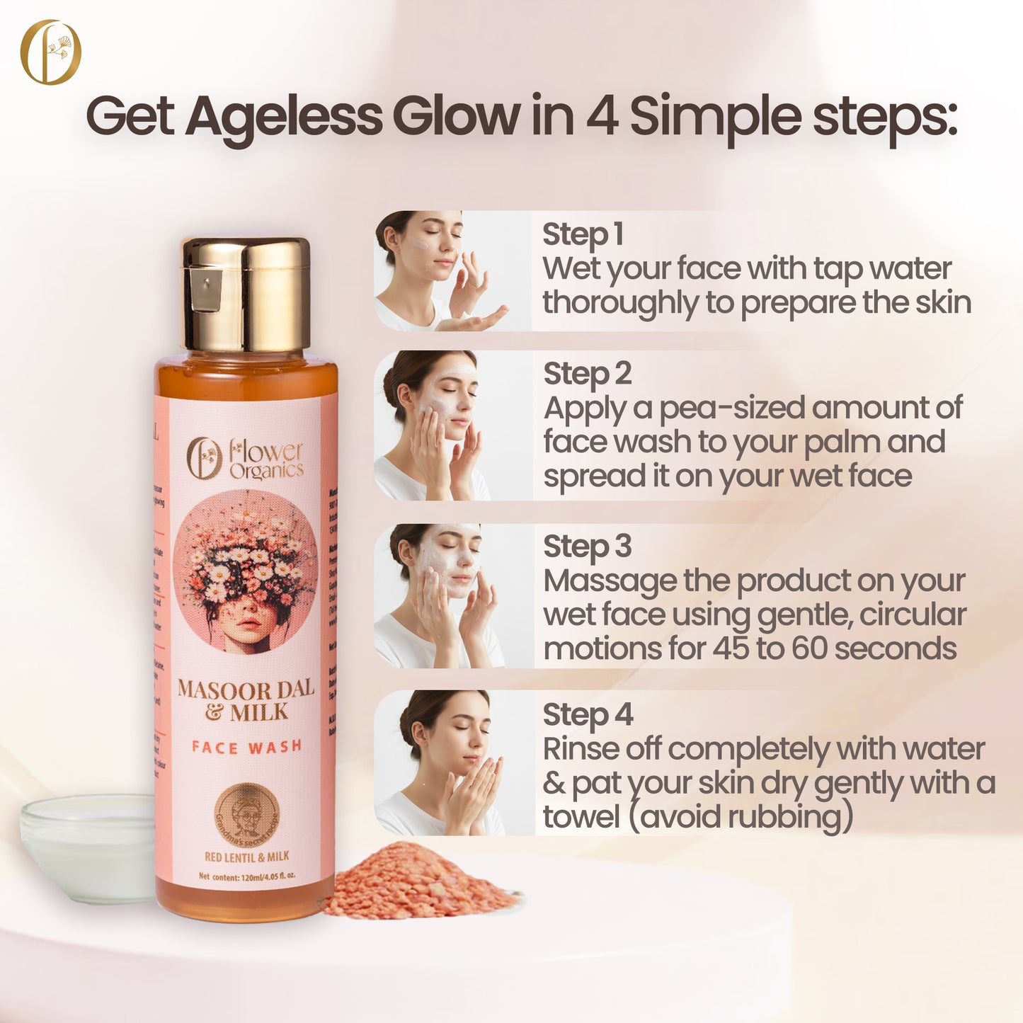 Masoor Dal & Milk Face Wash - 120 ml