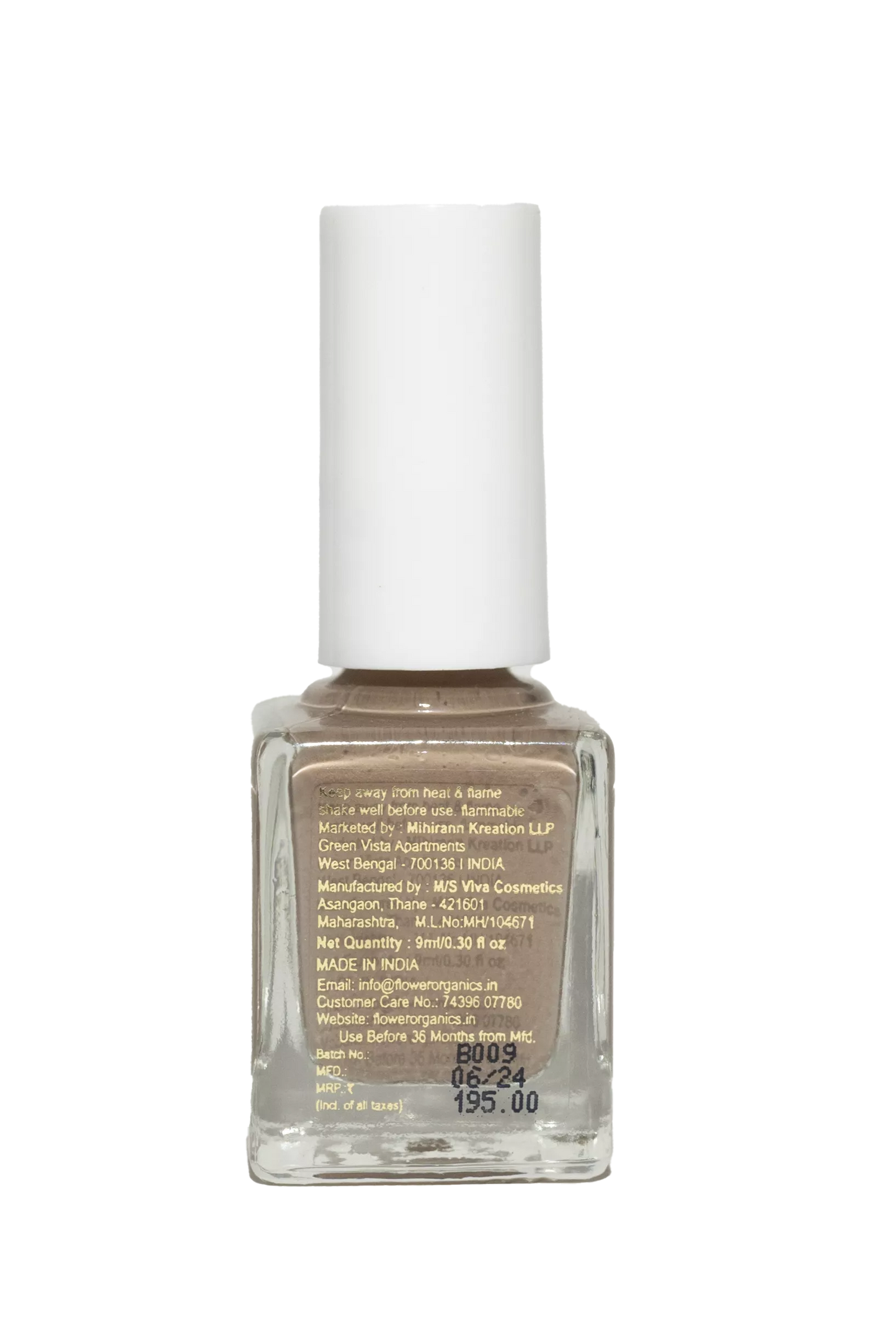 Beige Flower Vegan Nail Polish