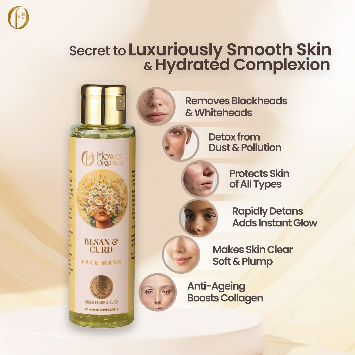 Besan & Curd Face Wash - 120 ml