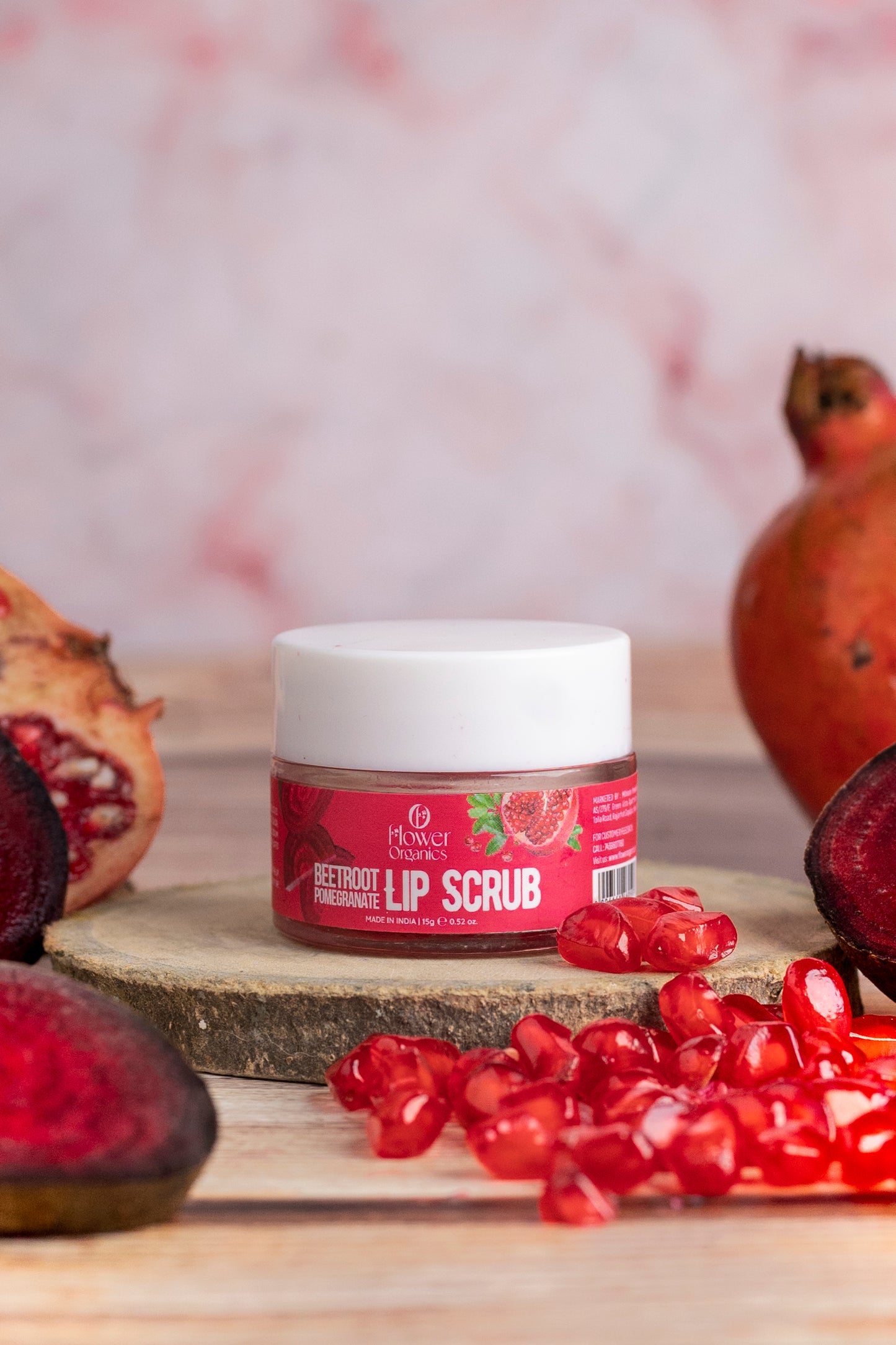 Beetroot and Pomegranate Lip Scrub