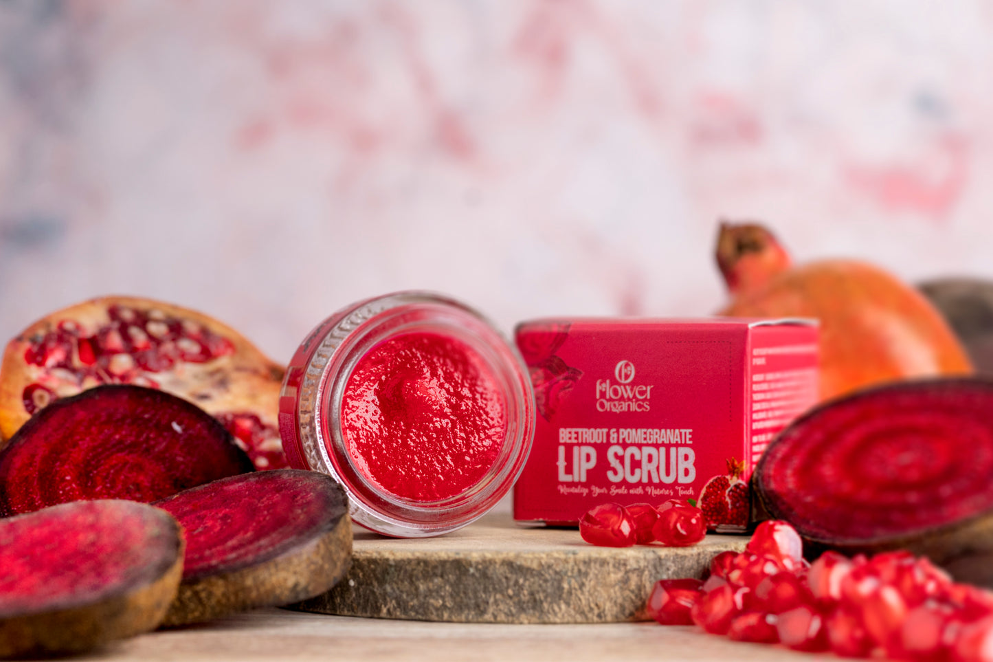 Beetroot and Pomegranate Lip Scrub