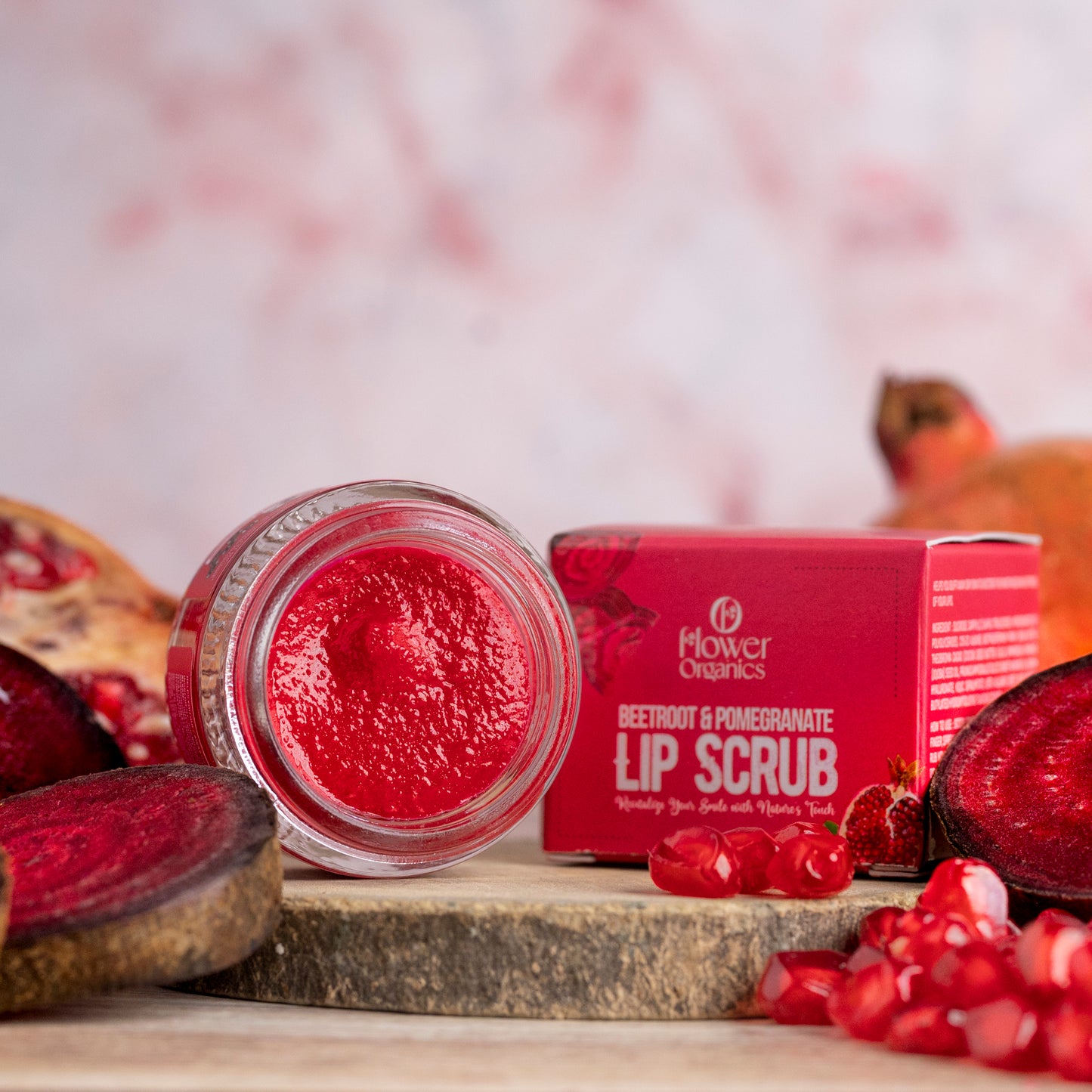 Beetroot and Pomegranate Lip Scrub