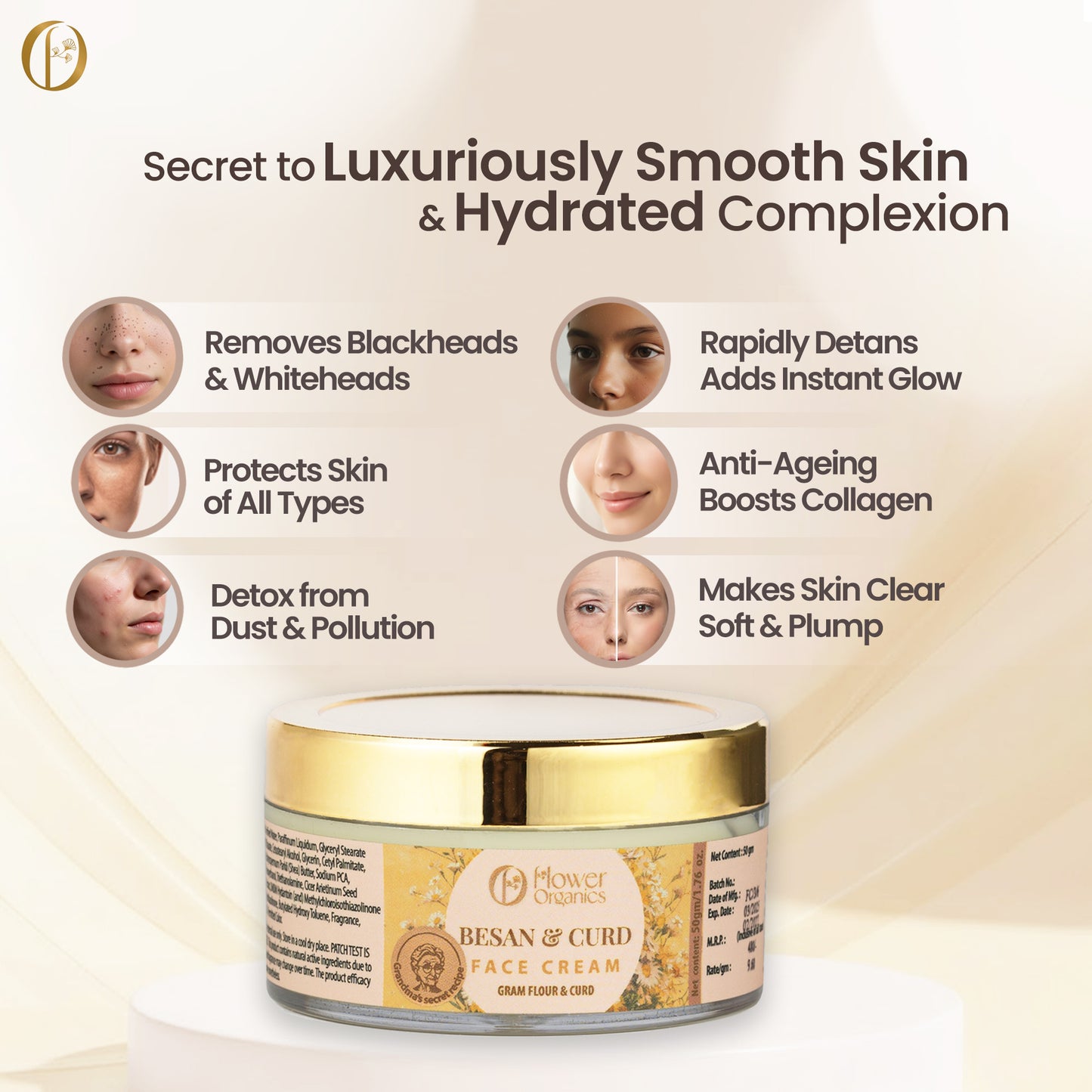 Besan & Curd Face Cream 50gm