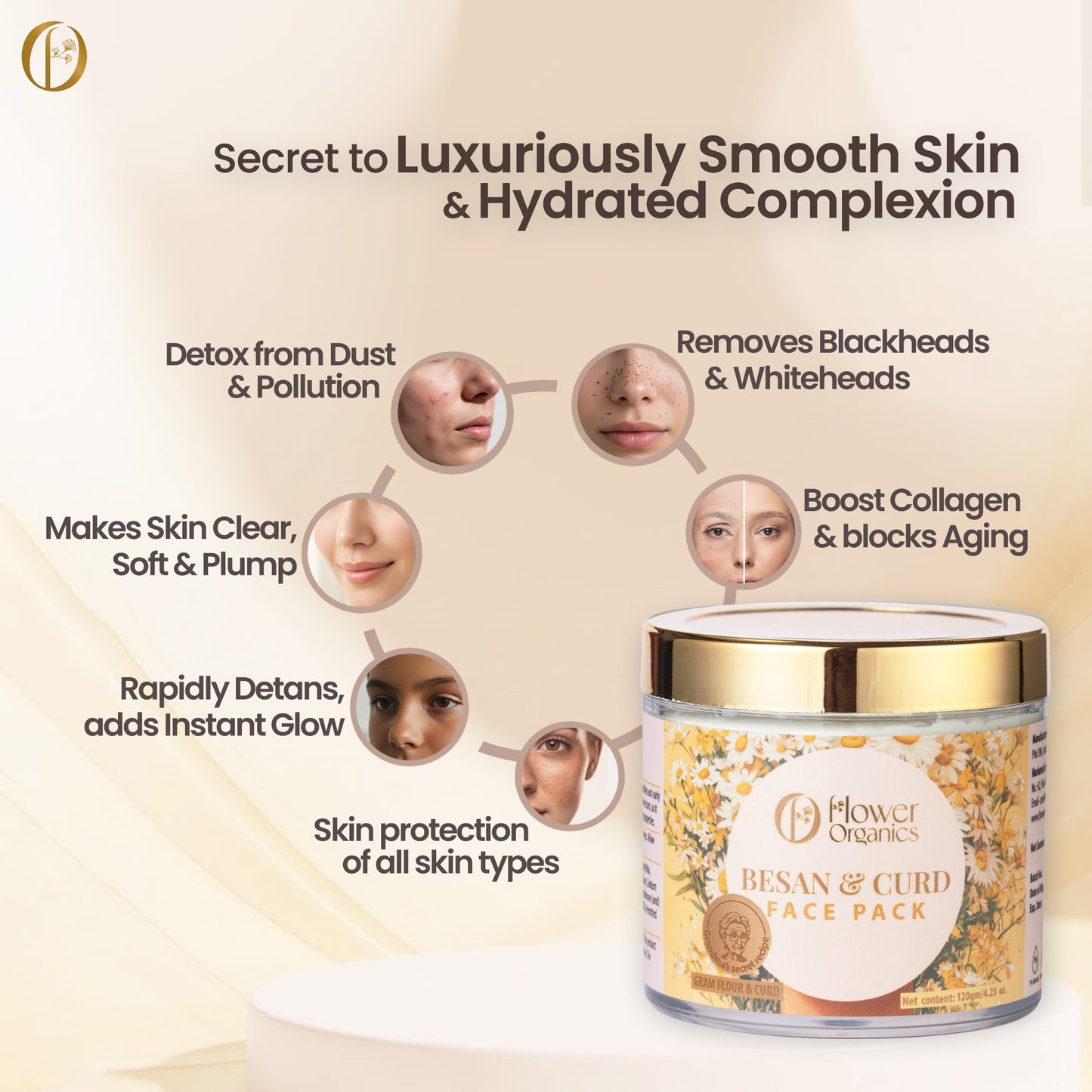 Besan & Curd Face Pack - 120 gm